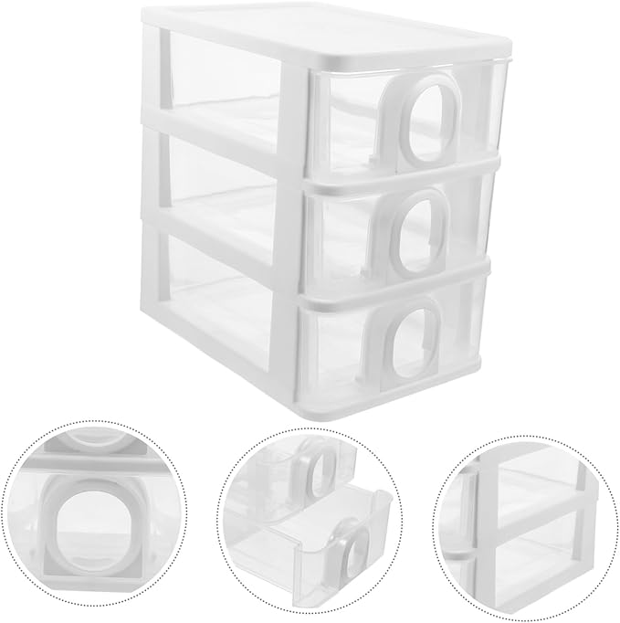 DECHOUS Drawer Type Desk Organizer Storage Box for Office Multi-Functional Desktop Storage Drawers for Stationery and Supplies