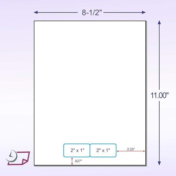 Next Day Labels - Integrated Laser Form with Label Combination (2x1 | 2 Labels | Case of 1500)