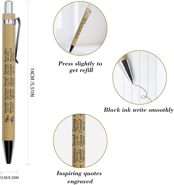 Father Day Christian Gifts Bible Bookmark for Women & Pen Set - First Communion Gifts, Baptism Gifts, Confirmation Gift Ideas - Religious Gift for Girl, Boy, Men,Book Lovers