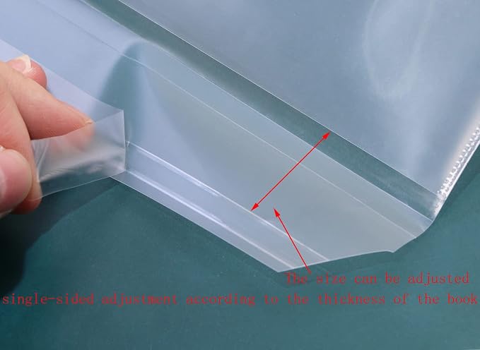 ONLYKXY 10pcs Clear Exercise Book Covers for Home Office Books Waterproof Plastic Sleeves (A4)