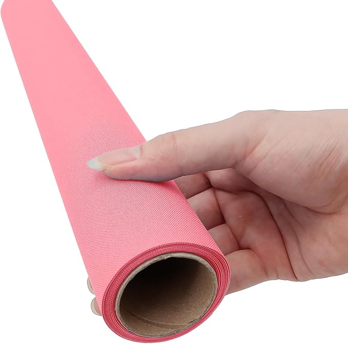 Book Cloth,17x55”,bookcloth,Cloth Book Cover,Fabric Book Cover, Fabric Surface and Paper Backed,Book Binding Cloth,Book Cloth for Book Binding,Bookbinding Supplies (Bright Pink,17in x 55in)