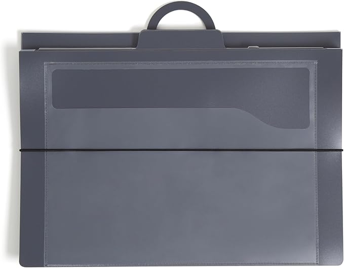 SMEAD Cascading Wall Organizer, 6 Pockets, Letter Size, Gray/Neutral Pockets (92061)