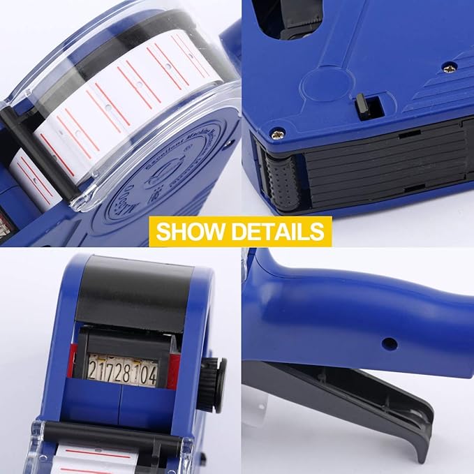 MX5500 EOS Blue 8 Digits Pricing Gun Kit with 7,000 Labels & Spare Ink