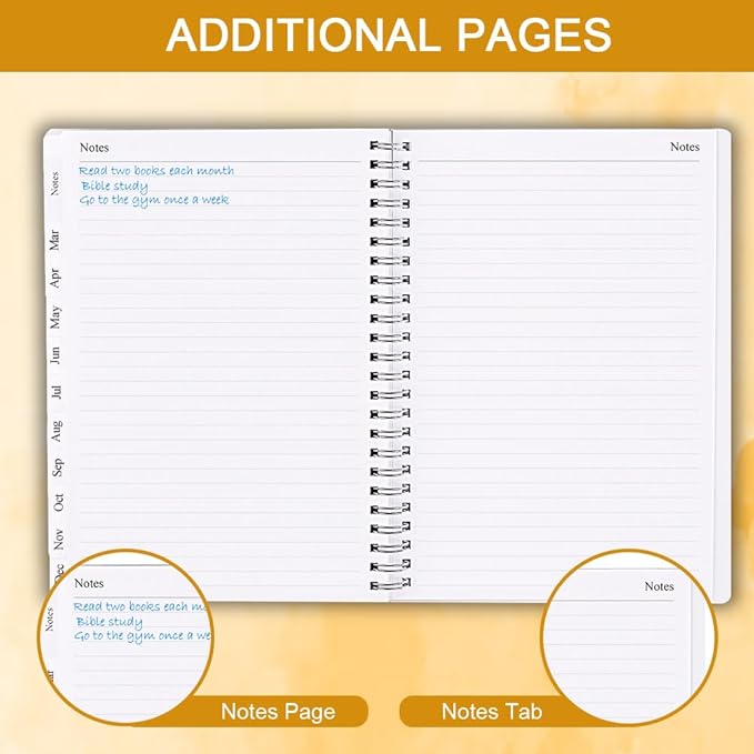2025 Planner - Planner 2025 for Women & Men, January 2025 - December 2025, Weekly And Monthly Planner with 12 Tabs, 6.4" x 8.5", Leaf
