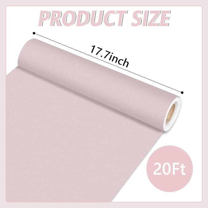 Qyeahkj Mauve Bulletin Board Paper Roll Lavender Pink Bulletin Board Background Paper Fade Resistant Classroom Decoration Poster Art Craft Home Wall Education Decoration Supplies 17.7in x 20ft