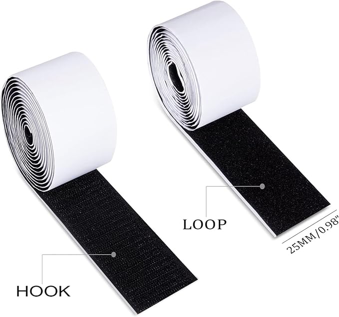 2Pcs Adhesive Hook and Loop Tape Wide Double Sided Sticky Back Hook Loop Fastener for Pedal Board Fastening Guitar Pedal Fixating