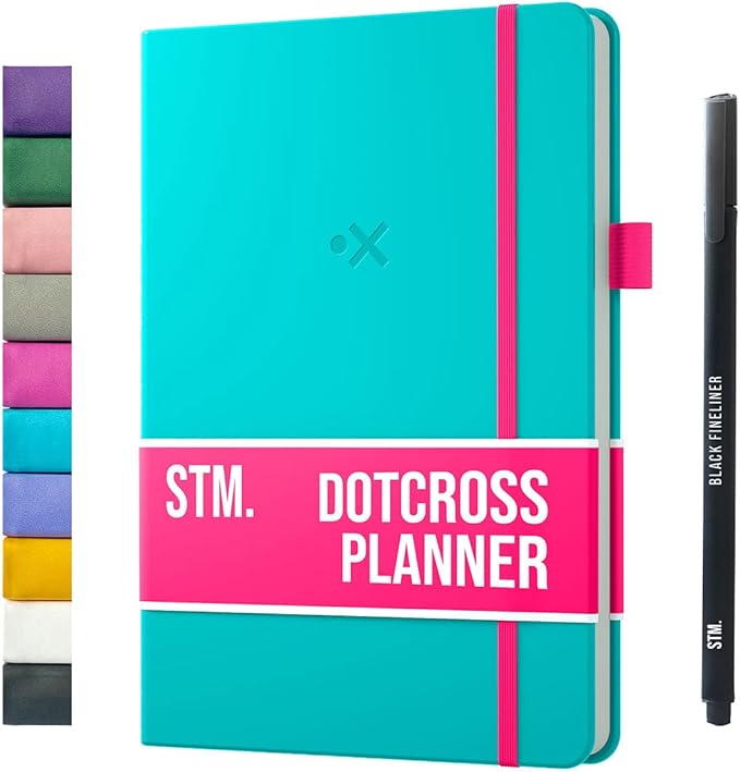 Daily Planner 2026 (Undated) | B5 Dotcross | Your All in One Day Organizer, At A Glance Weekly Agenda, Yearly Calendar Book | Planners for Personal, Professional, Academic & Work Goals and Schedule