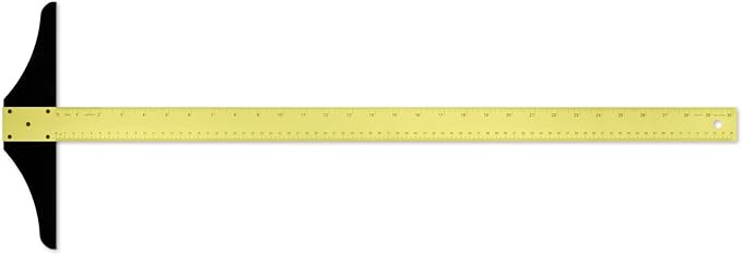 Alumicolor 30-inch Standard Aluminum T-Square for Art Framing & Drafting, Gold