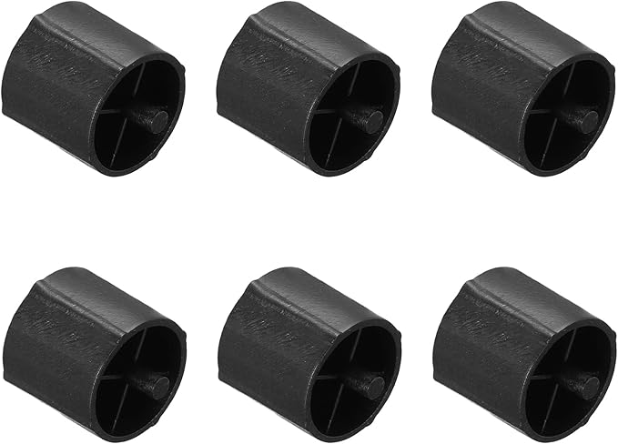PATIKIL 6Pcs Tape Dispenser Core, Replacement Core for 20032/20072 Tape Dispenser Plastic Insert Parts for Home Office Warehouse Wrapping Packaging Mailing Shipping, Black