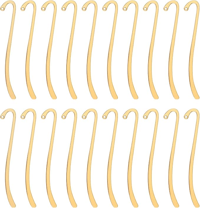 20pcs Metal Bookmarks Beading Vintage Bookmark, Retro Bookmarks with Hook for Adults, Kids, Teacher Student Reading and Enthusiasts Gifts