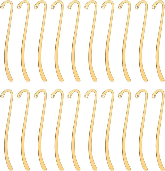 20pcs Metal Bookmarks Beading Vintage Bookmark, Retro Bookmarks with Hook for Adults, Kids, Teacher Student Reading and Enthusiasts Gifts