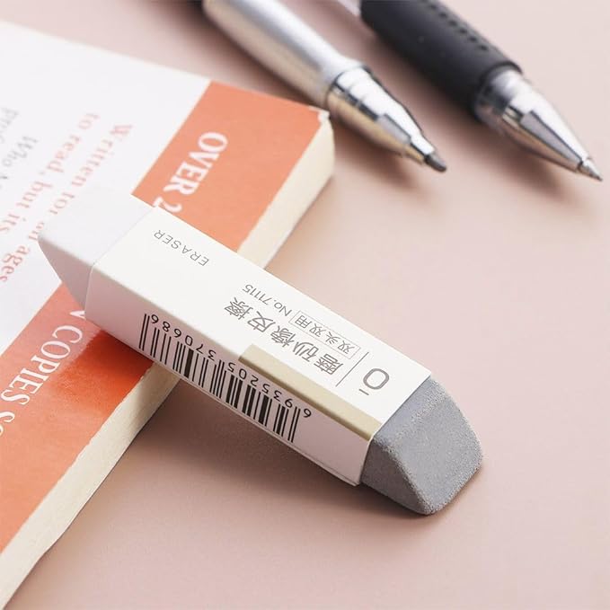 Frosted Eraser 5PCS Sand Matte Eraser Gel Pen Fountain Pen Ink Pen Eraser Stationery Correction Tools Office Supplies, 2.6 * 0.55 inch