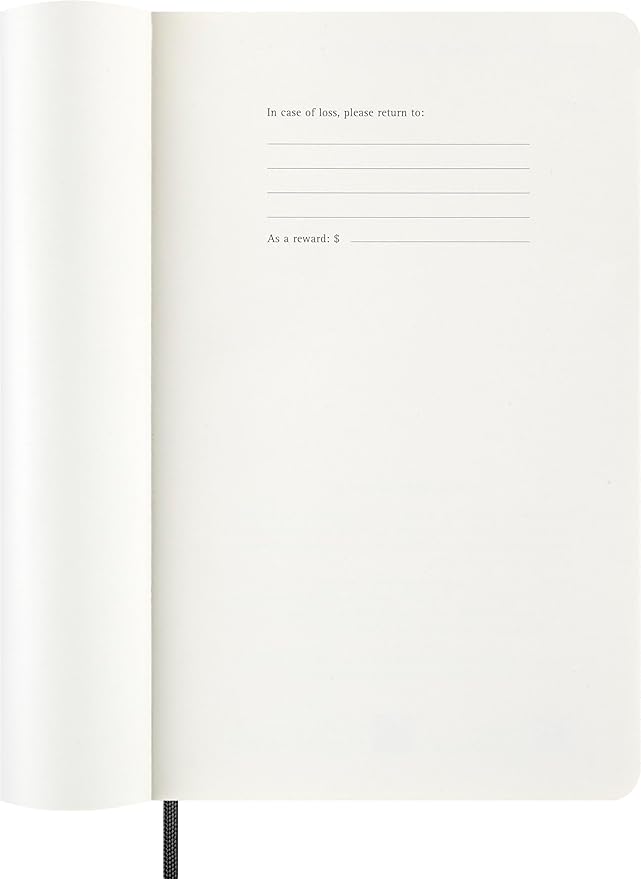 Moleskine Classic 12 Month 2026 Monthly Planner, Soft Cover, Large (5" x 8.25"), Black, 128 pages