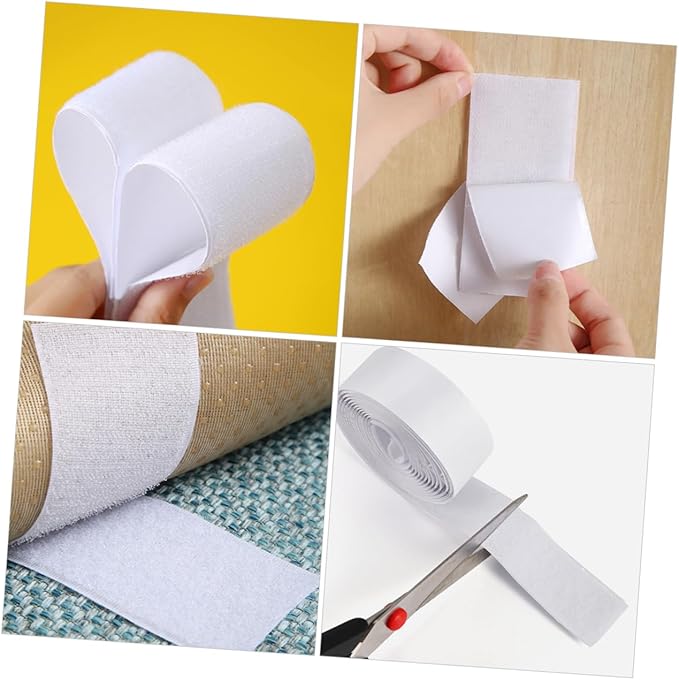 TOYANDONA 2rolls Hook and Tapes for Guitar Effect Pedal Mounting Sticky Fasteners for Pedalboard Accessories Flexible Adhesive for Musicians