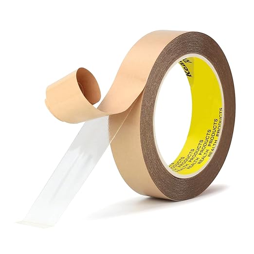 Realth Double Sided Tape 1" x 50 Ft Strong Adhesive 9495 Transparent 300LSE for Leather Work Phone Repair Battery Replacement Craft LED Strip Light Office Home Car Deco