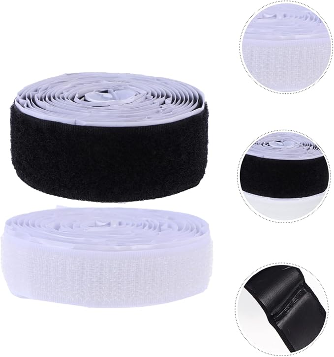 4set Quality Double Sided Adhesive Tape Hook and Loop Strips for Fixing Organizing Storing in Your Home