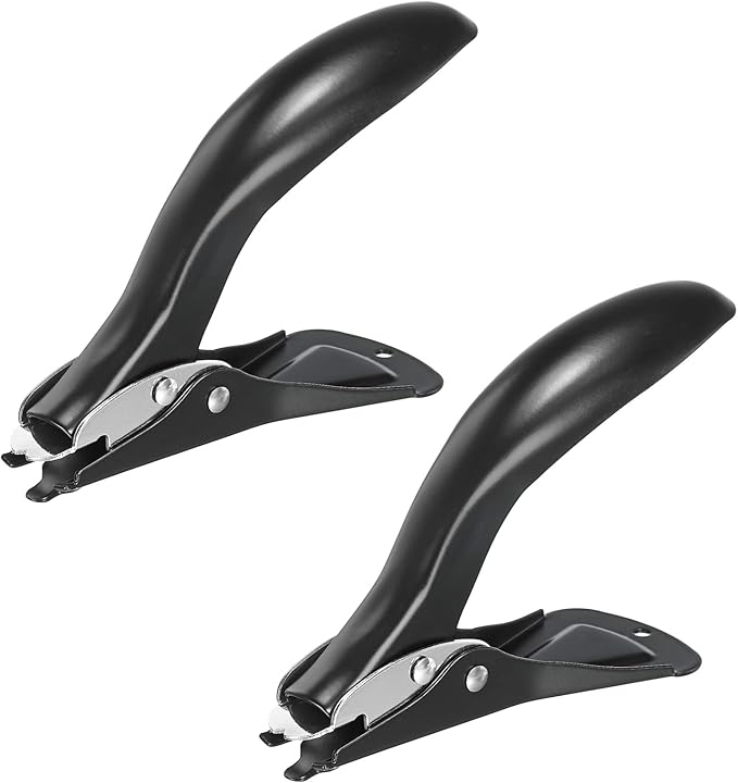 YOKIVE 2 Pcs Staple Remover, Heavy-Hand Puller | Staples Removal Great for Company Home Furniture Desktop (Black)