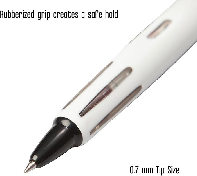 Tombow 56068 AirPress Ballpoint Pen, White, 1-Pack. Pressurized Pen Easily Writes Overhead and on Wet Paper