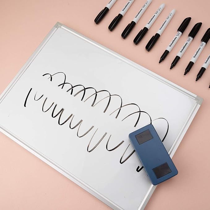 Dabo&Shobo White Board Markers-72 Pcs 4 Color Fine Tip Dry Erase Markers，Perfect for Writing on Whiteboard Mirrors Glass for Office