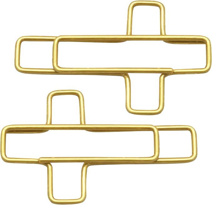 50Pcs Gold Cross Paper Clips, Versatile Bible Paper Clips Journaling Paper Clip, Great Bookmarks for Bible Study Supplies/Christian Office and Home
