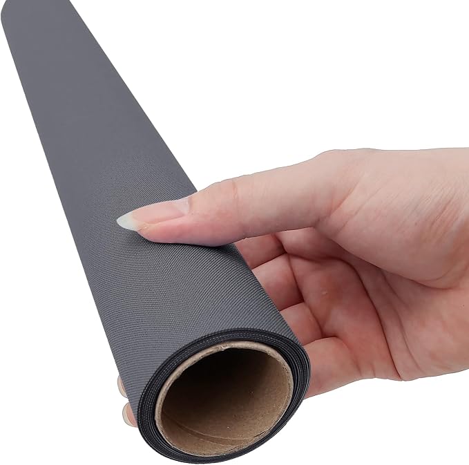 Blue Grey Fabric Book Cover - 17x55", Paper Backed, Binding Cloth for Book Binding, Bookbinding Supplies