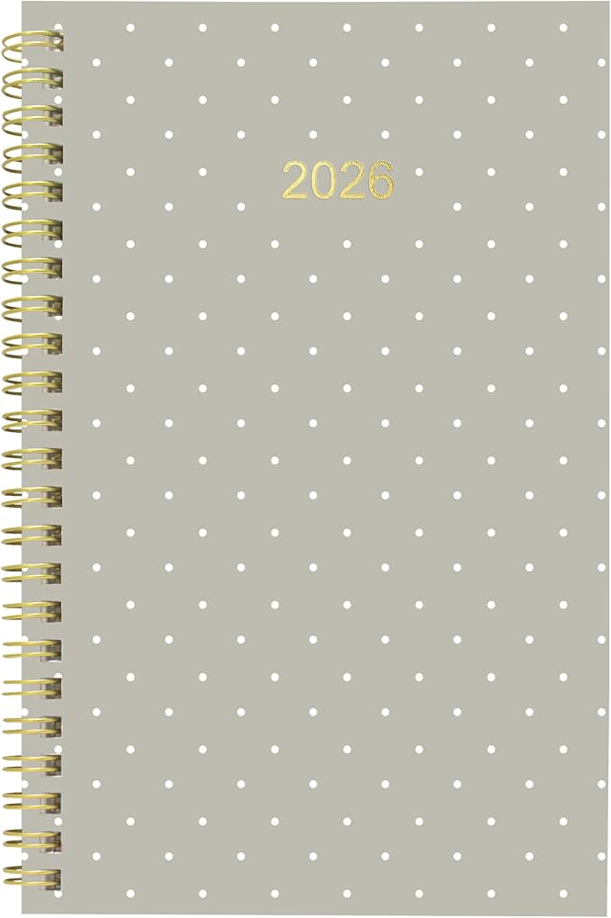 Blueline® 2026 Essential Weekly/Monthly Planner, 12 Months, January to December, Gold Twin-Wire Binding, 8" x 5", Minimalist (C101PT.ASX-26)