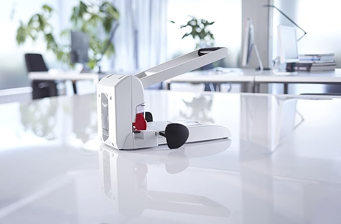 Novus B 2200 200 Sheet Capacity Block Punch and Heavy Duty Hole Punch - Light Grey