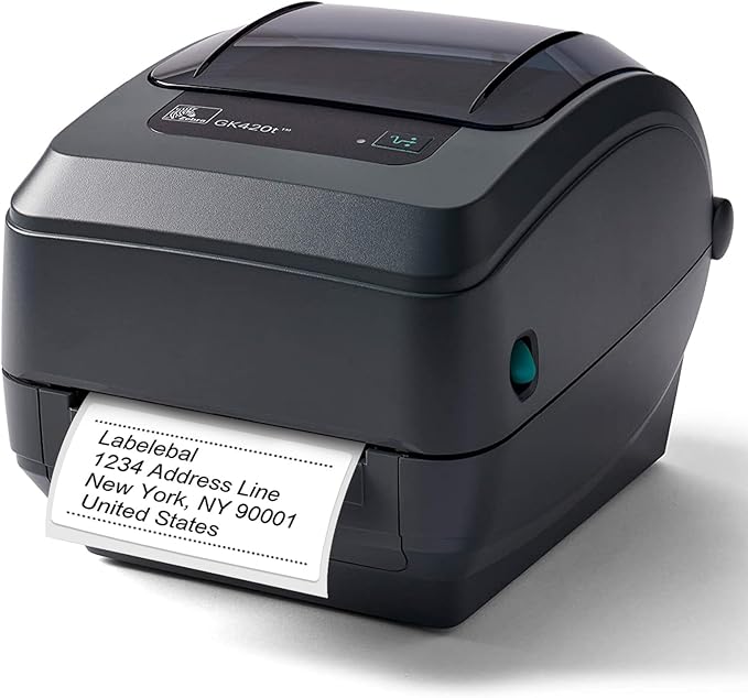 (9,000 Labels/12 Rolls) Labelebal 3-Proof 1" Core 12 Rolls 4" x 2" Inch Direct Thermal Labels, Address Shipping Labels Compatible with Rollo & Zebra Desktop Printers Adhesive