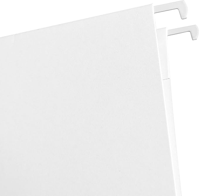 russell+hazel White Hanging File Folders, 10 Count, 11.75" x 9.3