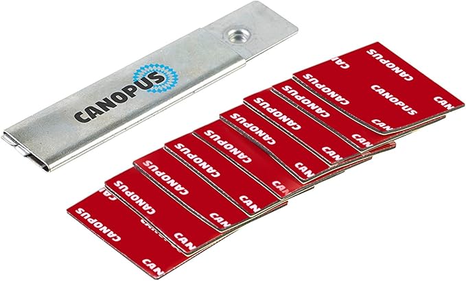 CANOPUS Mounting Square Tape Double Sided, Adhesive Pads Foam Tape, 5952 Roll, 8-PCs 1.5 in x 1.5 in Square Pack, with Box Cutter (1PC) and Razor Replacement (2PCs)