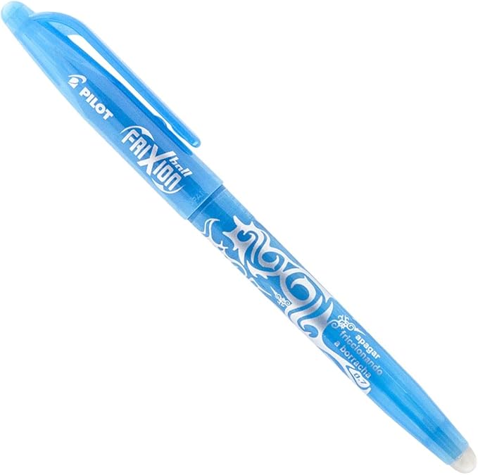 PILOT Frixion Erasable Rollerball 0.7 mm Tip (Box of 12) - Light Blue