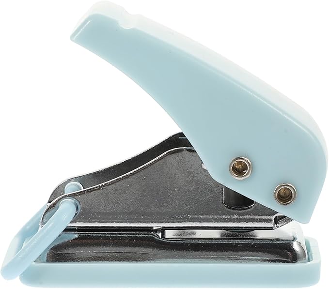 OSALADI Mini Hole Punch Portable Stapler for Students Compact Office Supply Sturdy Document Stitcher Cute Desk Ornament for School and Office Use