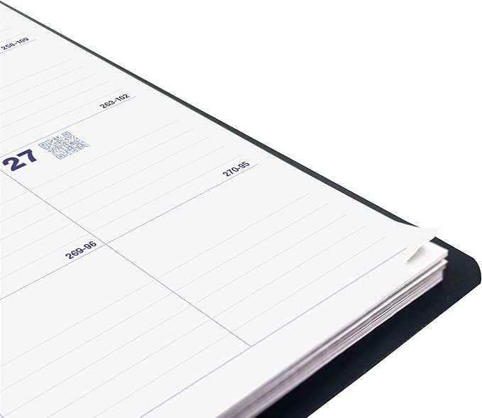 Blueline® 2026 Plan & Link™ Essential Monthly Planner, 16 Months, September 2025 to December 2026, Twin-Wire Binding, 9.25" x 7.25", Black (C1200.81T-26)