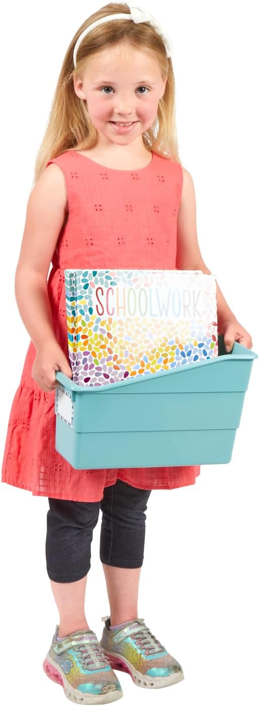 Really Good Stuff Durable Book and Binder Holder - 6 Pack, 5.25" x 12.5" x 7.5", Classroom Organization & Decor