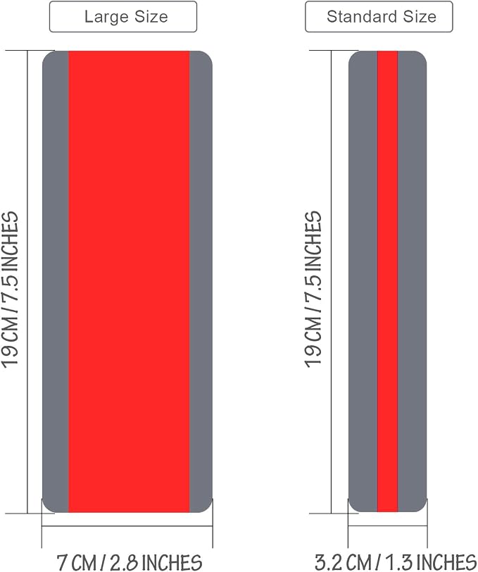 Zonon 12 Pieces Guided Reading Highlight Strips with 2 Sizes Colored Overlay Highlight Bookmarks for Children and Teacher Supply Guided(6 Standard Size and 6 Large Size)