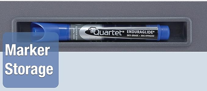 Quartet Inview Custom Whiteboard, 47.5 x 35 Inches, .5 Inch Graphite Frame (72981)