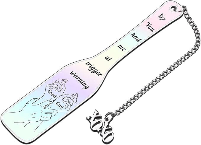 Spicy Book Lover Gifts for Readers Bookworm Booknerd Darck Romance Bookmarks, Funny Bookmarks for Reading Women, Bookish Book Accessories Good Girl Bookmark, Book Lover Valentines Gifts for Teen Girls