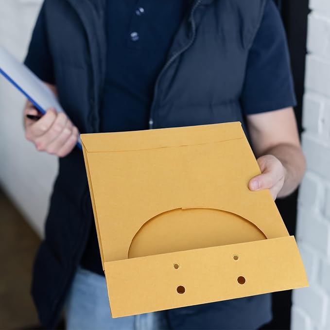 Feifeiya 50 Pack File Retention Jacket Kraft Expansion Retention Jackets Office Yellow Document Classification for Letter Legal Size