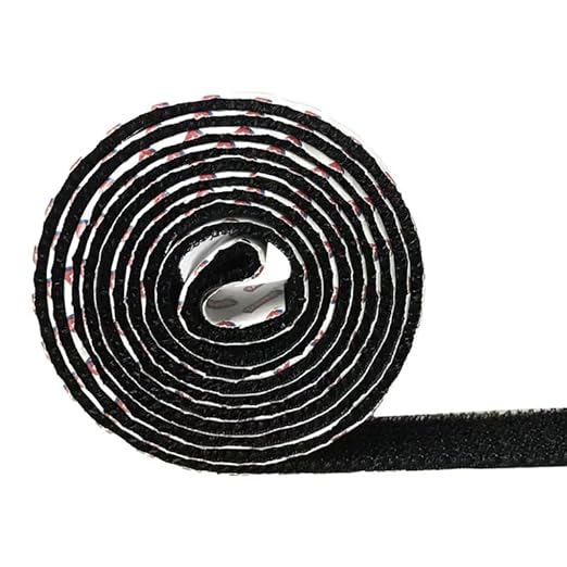 Adhesive Back Tape Roll Black Reusable Adhesive Hook and Loop Customizable Cutting Suitable for a Wide Range of scenarios