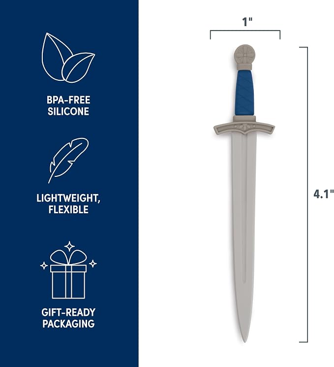 Genuine Fred Book Slayer Sword Bookmarks, Set of 2 Page Markers, Soft and Flexible Silicone, 4.1" Tall, for Epic Fantasy Readers and Book Lovers