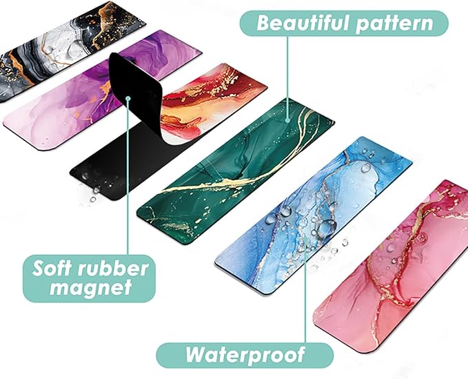30 Pieces Bookmark, Magnetic Bookmarks for Book Lovers Women Men, Bookmarks Bulk for Reading Lovers, Magnet Bookmark Clips for Teachers Students