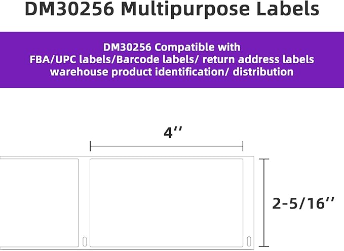 AveneMark 12 Rolls Compatible DYMO 30256 (2-5/16" x 4") Direct Thermal Labels - 3600 Labels
