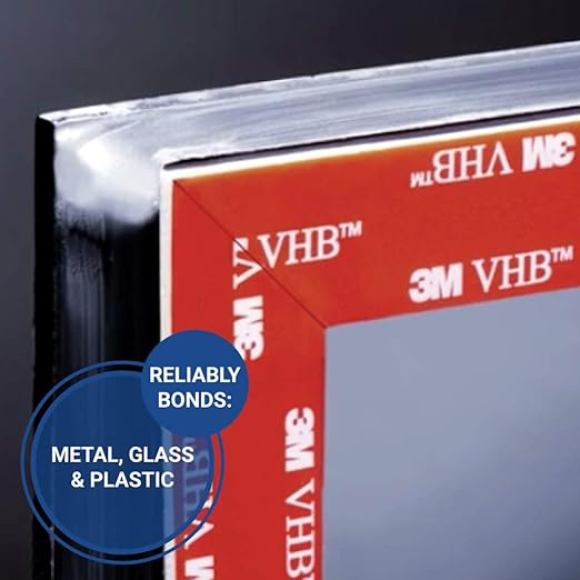 3M VHB Tape 4905 Clear Double Sided General Purpose Acrylic Tape, 0.5" diameter in circles (5/pack)