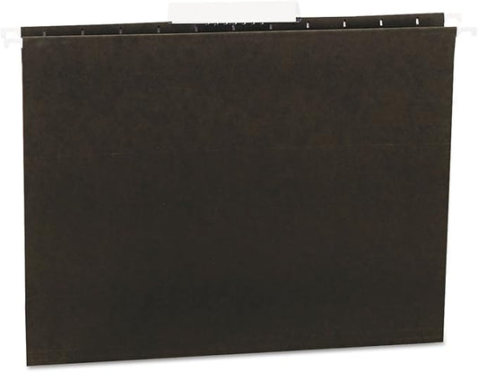 Universal 14113 Hanging File Folders, 1/3 Tab, 11 Point Stock, Letter, Standard Green, 25/Box