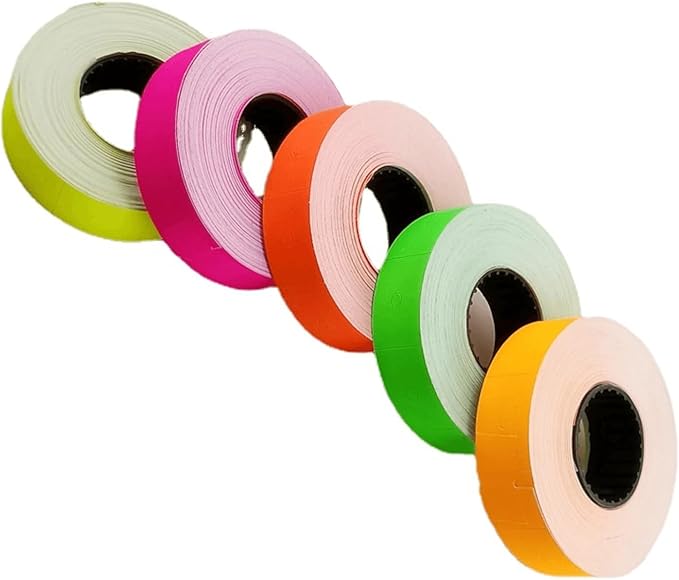 10 Rolls Labels Paper Suitable for MX-6600, MX-6602, YH-689 Price tag 2-line Marking Gun Pricemarker Labels (Without Gun