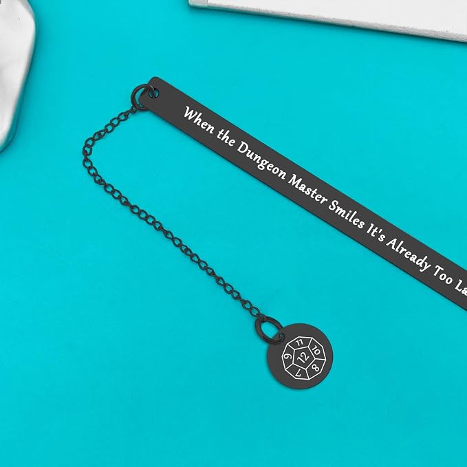 DND Gifts DND Bookmark When The Dungeon Master Smiles It's Already Too Late Bookmark Dungeon Master Gift RPG Gamer Gift DND Player Gift DM Fans Gift