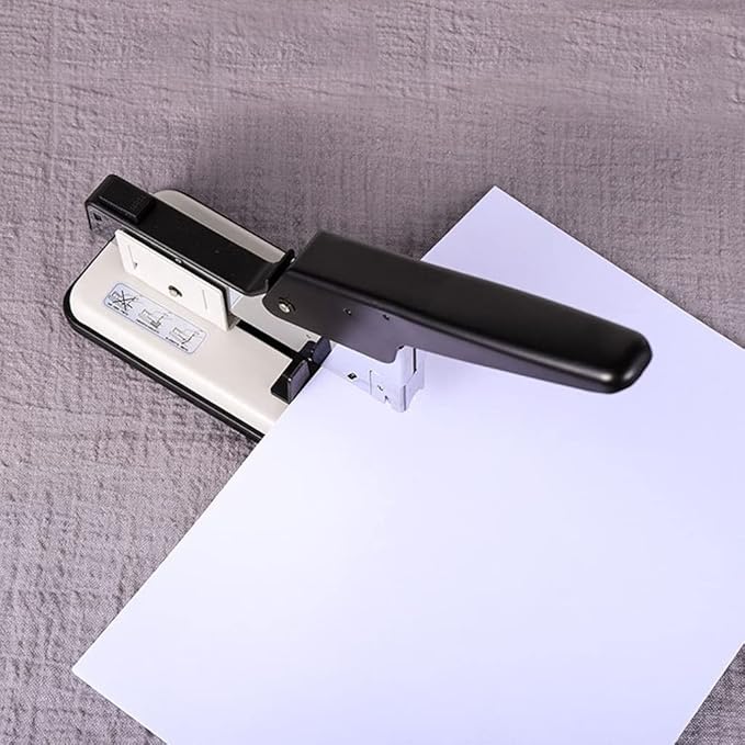 KUYWLMKMZZ Desk Stapler Heavy Duty Stapler Durable Thick Layer Stapler 100 Pages Capacity Suitable for Office Document Binding and Finishing School Supplies (Color : A)