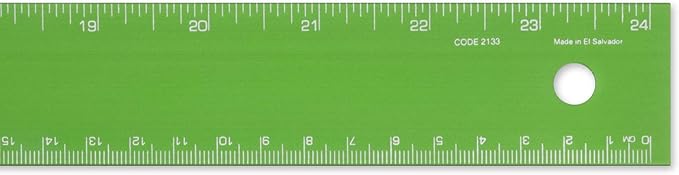 Alumicolor 24-inch Standard Aluminum T-Square for Art Framing & Drafting, Green (Pack of 2)