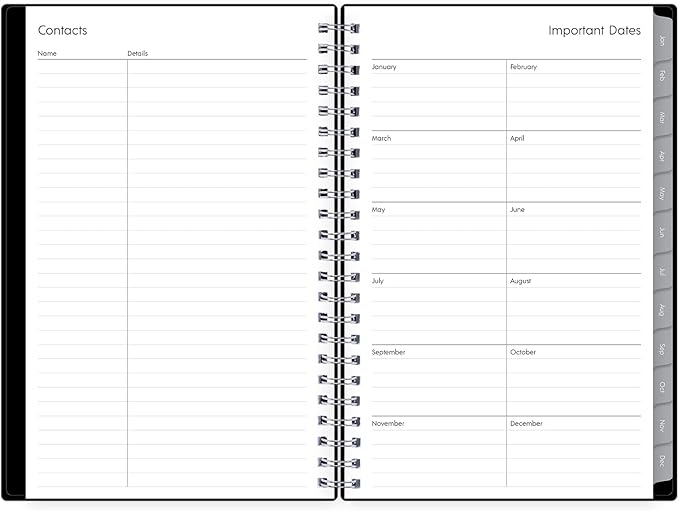 Blue Sky 2027 Weekly and Monthly Planner Calendar, Includes January 2027 - December 2027, 5" x 8", Flexible Cover, Wirebound, Laminated Tabs, Enterprise
