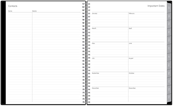 Blue Sky 2027 Weekly and Monthly Planner Calendar, Includes January 2027 - December 2027, 8.5" x 11", Flexible Cover, Wirebound, Laminated Tabs, Storage Pocket, Enterprise